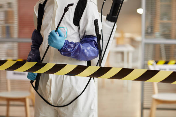 Professional Sewage Cleanup technician working in Hastings, NE